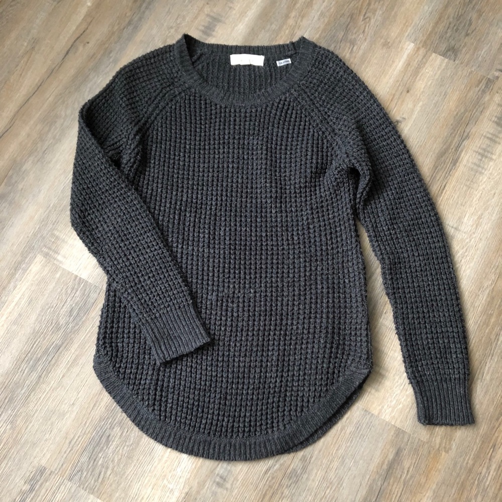 Pink Rose - Long Sleeve Knit Sweater